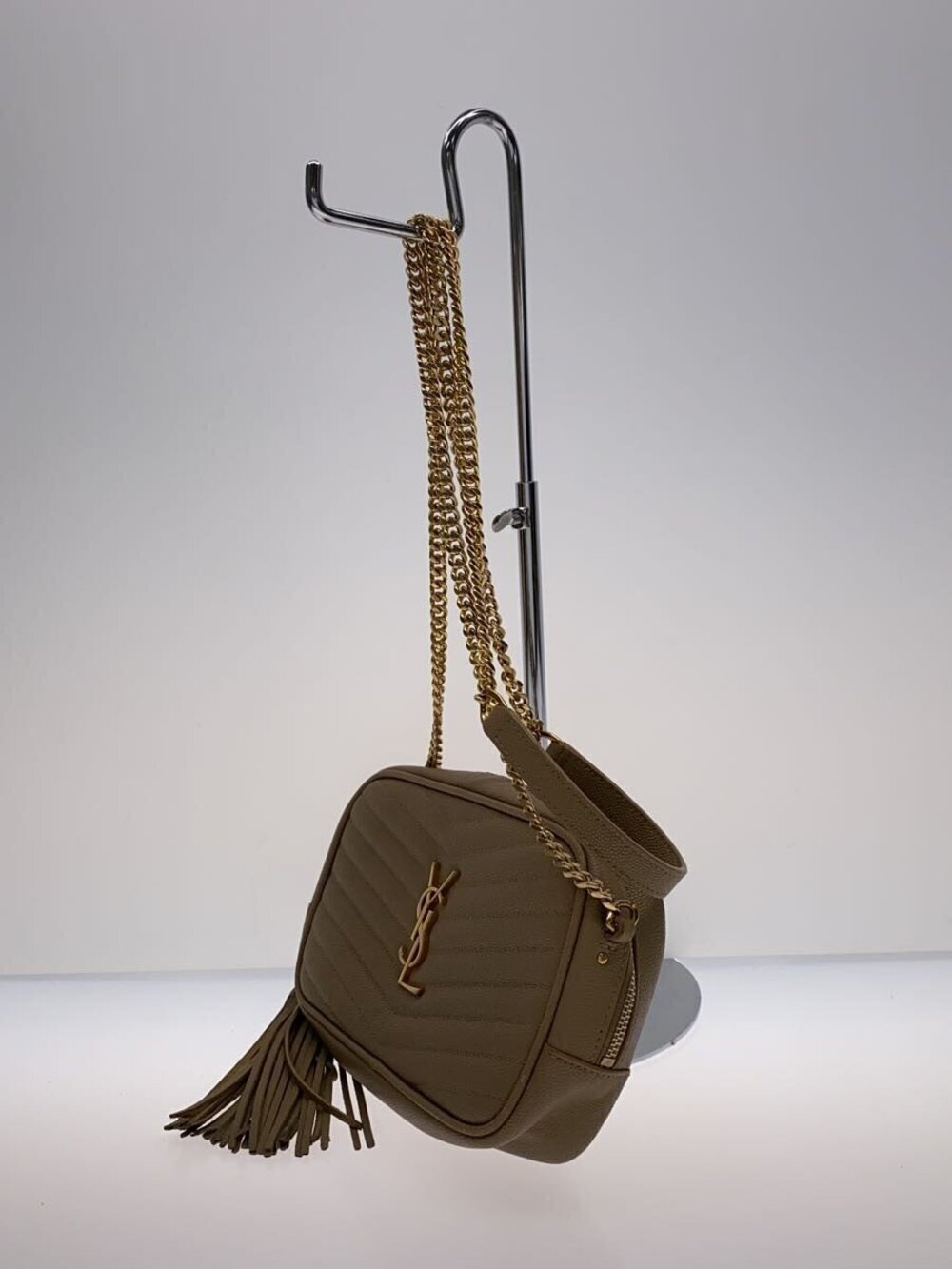 Saint Laurent Lou Shoulder Bag Leather Black